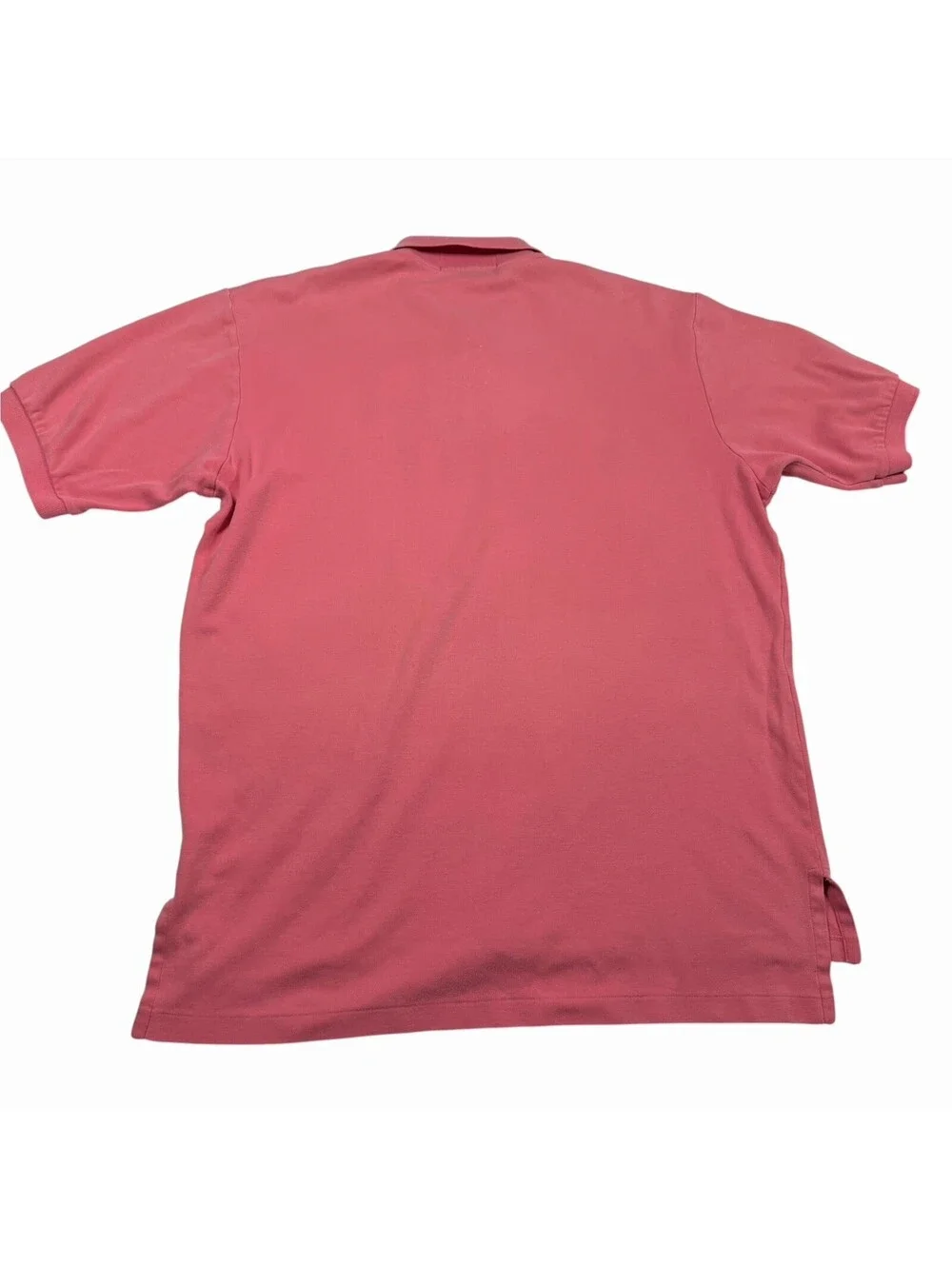 Polo Ralph Lauren Men's Pink Solid Short Sleeve Polo, Embroidered Logo Size L